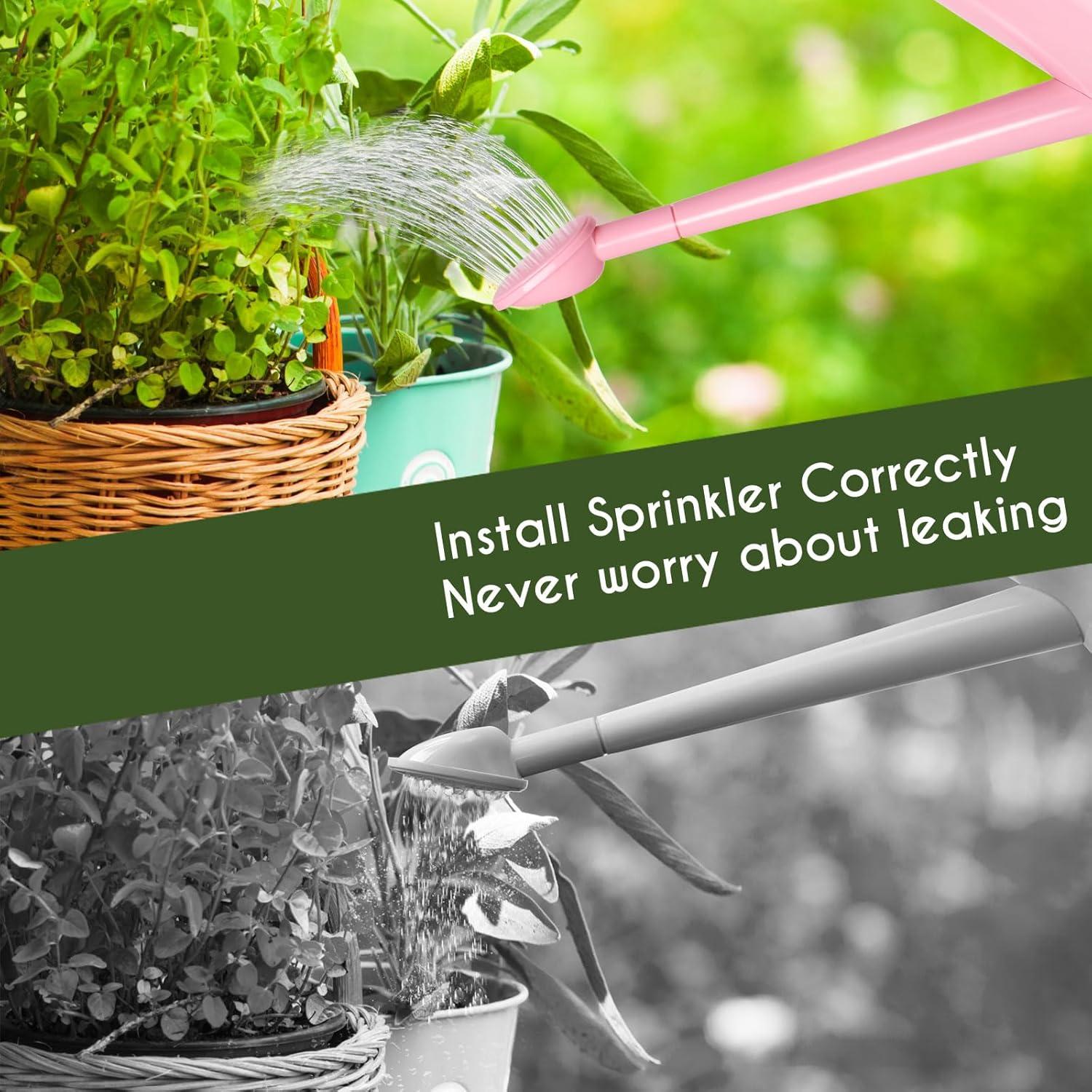 imageXXXFLOWER 12 Gallon Small Indoor Plant Watering Can 2L Long Spout Removable Nozzle Flower Watering Pot for Office House Indoor GardenPink67 ozPink2L