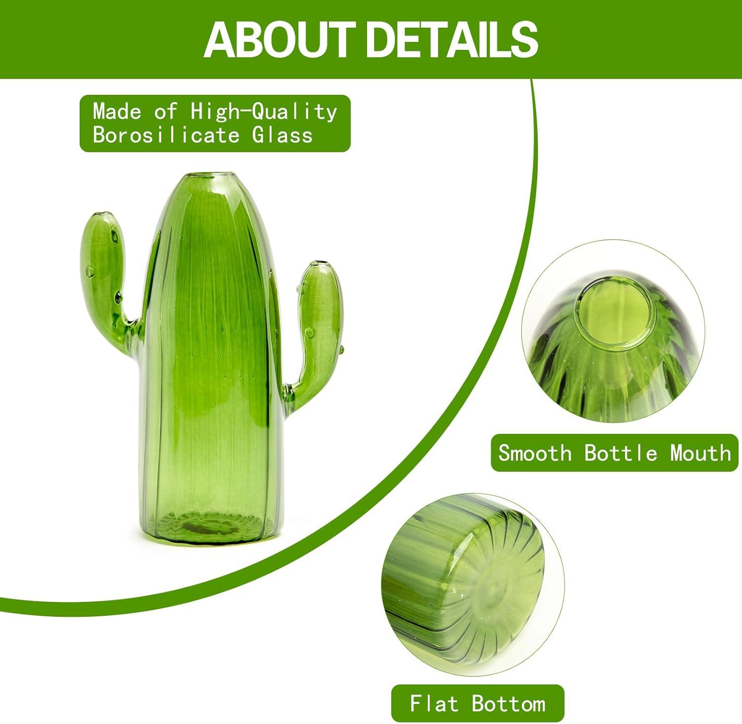 imageXXXFLOWER Cactus Plant Propagation Station Terrarium Jars for Plant Cuttings Air Plant Holders Unique Glass Flower Vase for Hydroponics Plants for Plant Lovers Home Garden Decor1PC
