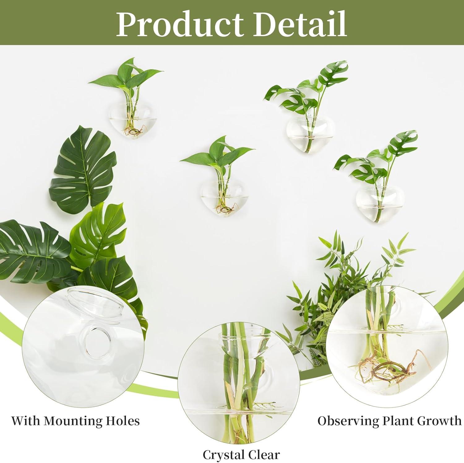 imageXXXFLOWER Plant Terrarium Wooden Stand Hydroponic Planter Bulb Glass Metal Swivel Holder Retro Air Plants Water Plants for Home Office DecorationGifts for Plant Lover Wife Mom 2 Love Bulb Vase4 Love Wall Hanging