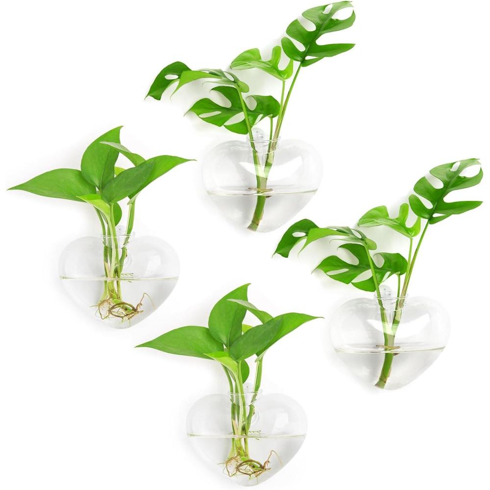 imageXXXFLOWER Plant Terrarium Wooden Stand Hydroponic Planter Bulb Glass Metal Swivel Holder Retro Air Plants Water Plants for Home Office DecorationGifts for Plant Lover Wife Mom 2 Love Bulb Vase4 Love Wall Hanging