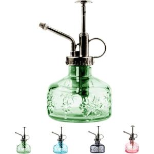 XXXFLOWER Glass Plant Mister Spray Bottle for Indoor Plant Spritzer Succulent Watering Bottle(Green)