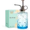 imageXXXFLOWER Upgraded Glass Plant Mister Spray Bottle 033L1115oz Decorative Spritzer Watering for Indoor House Plant Spritzer Succulent Watering BottleLightblue